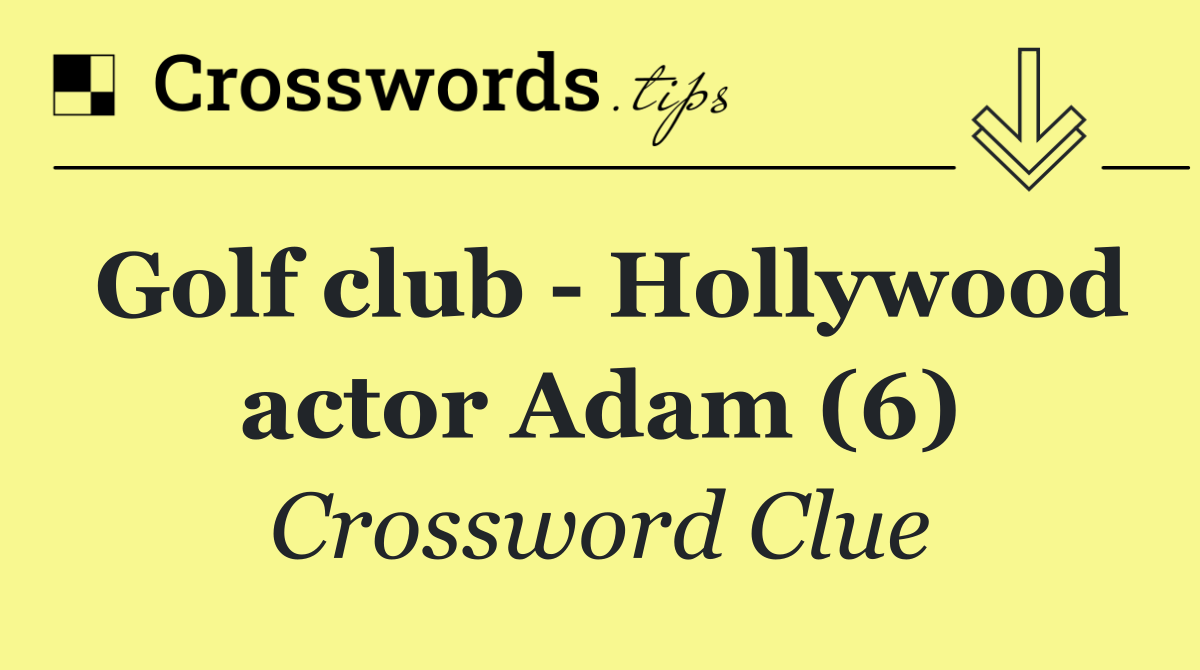 Golf club   Hollywood actor Adam (6)