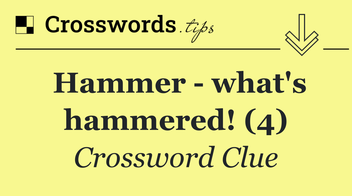 Hammer   what's hammered! (4)
