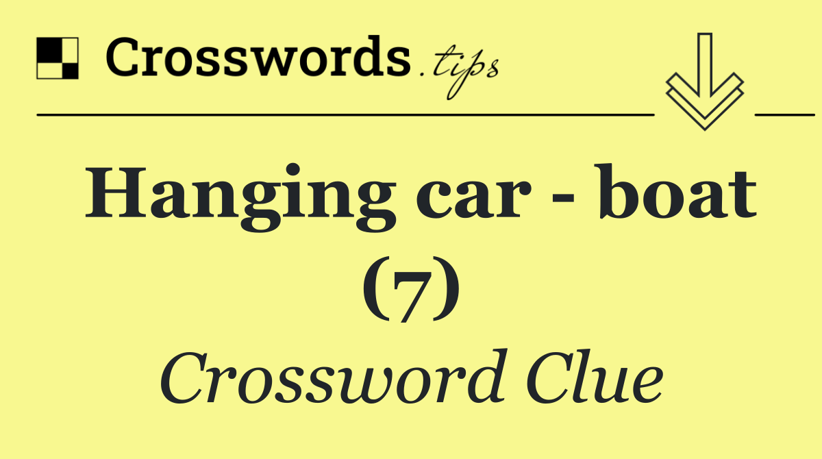 Hanging car   boat (7)