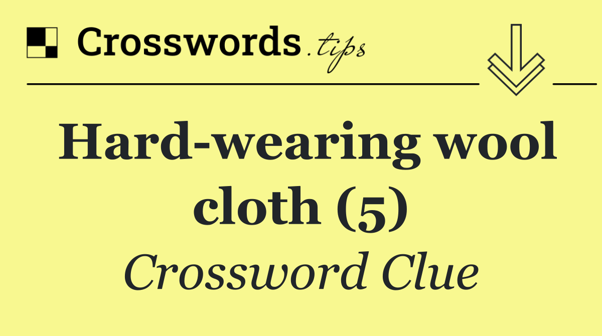 Hard wearing wool cloth (5)