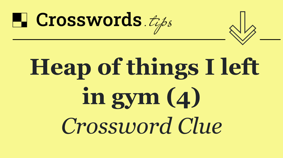 Heap of things I left in gym (4)
