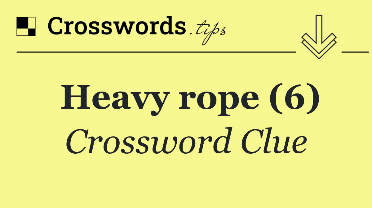 Heavy rope (6)