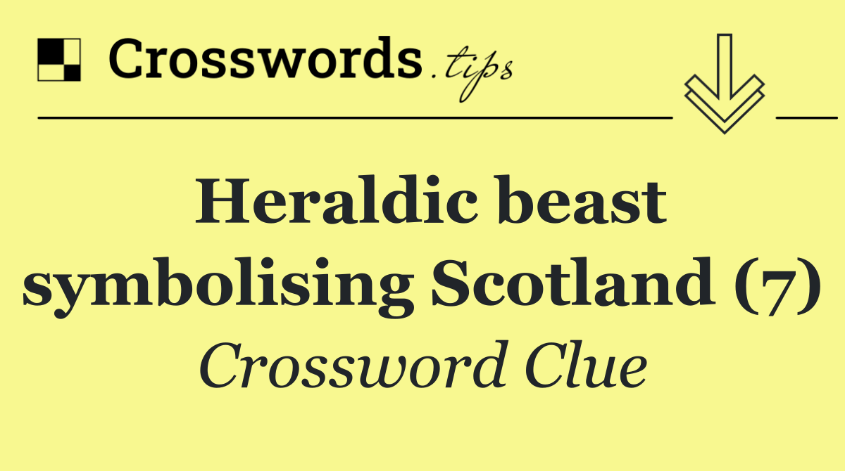 Heraldic beast symbolising Scotland (7)