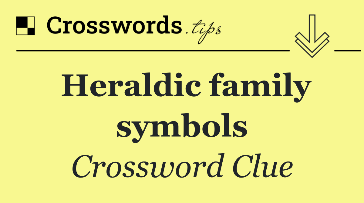 Heraldic family symbols