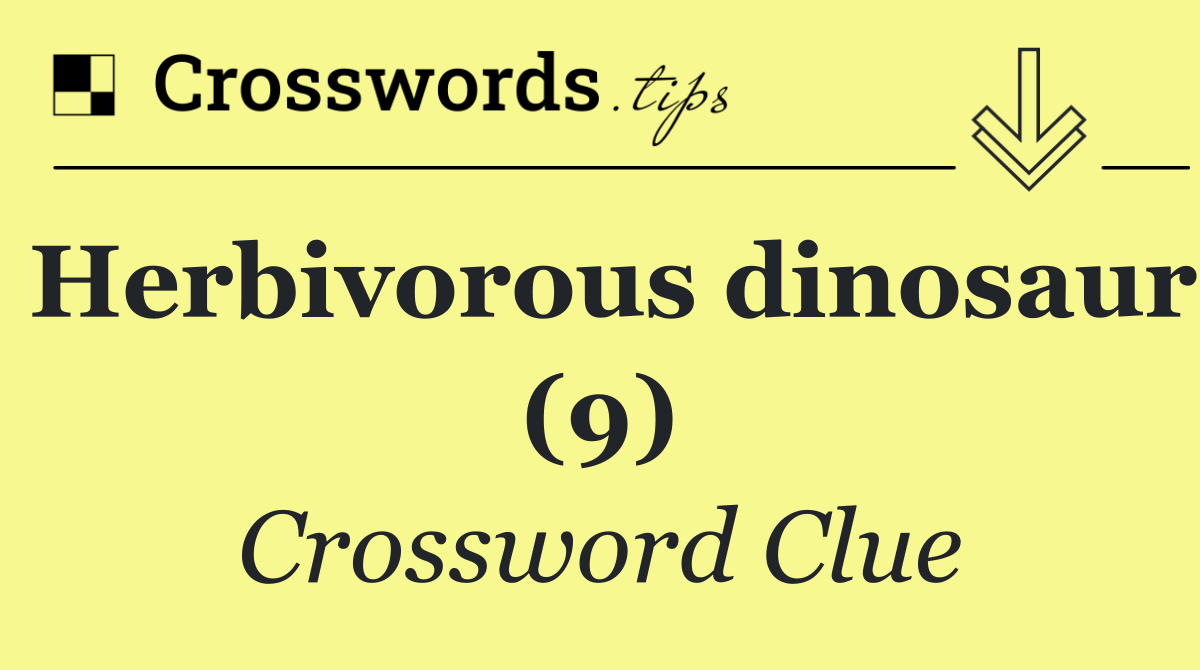 Herbivorous dinosaur (9)
