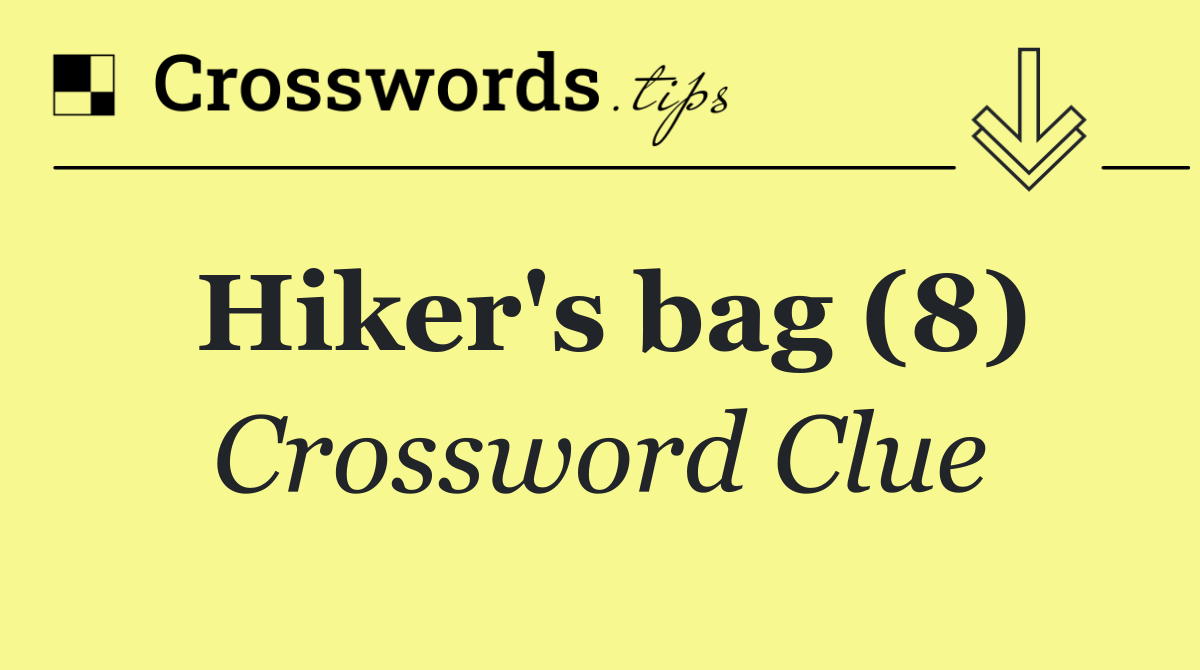 Hiker's bag (8)