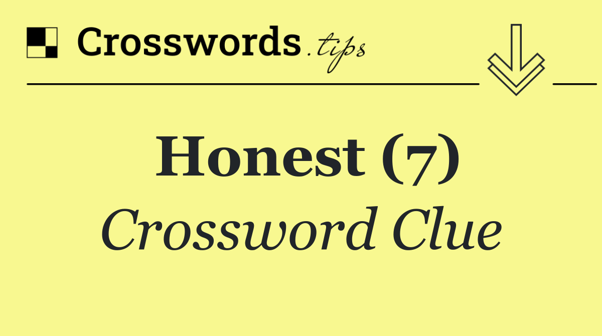 Honest (7)