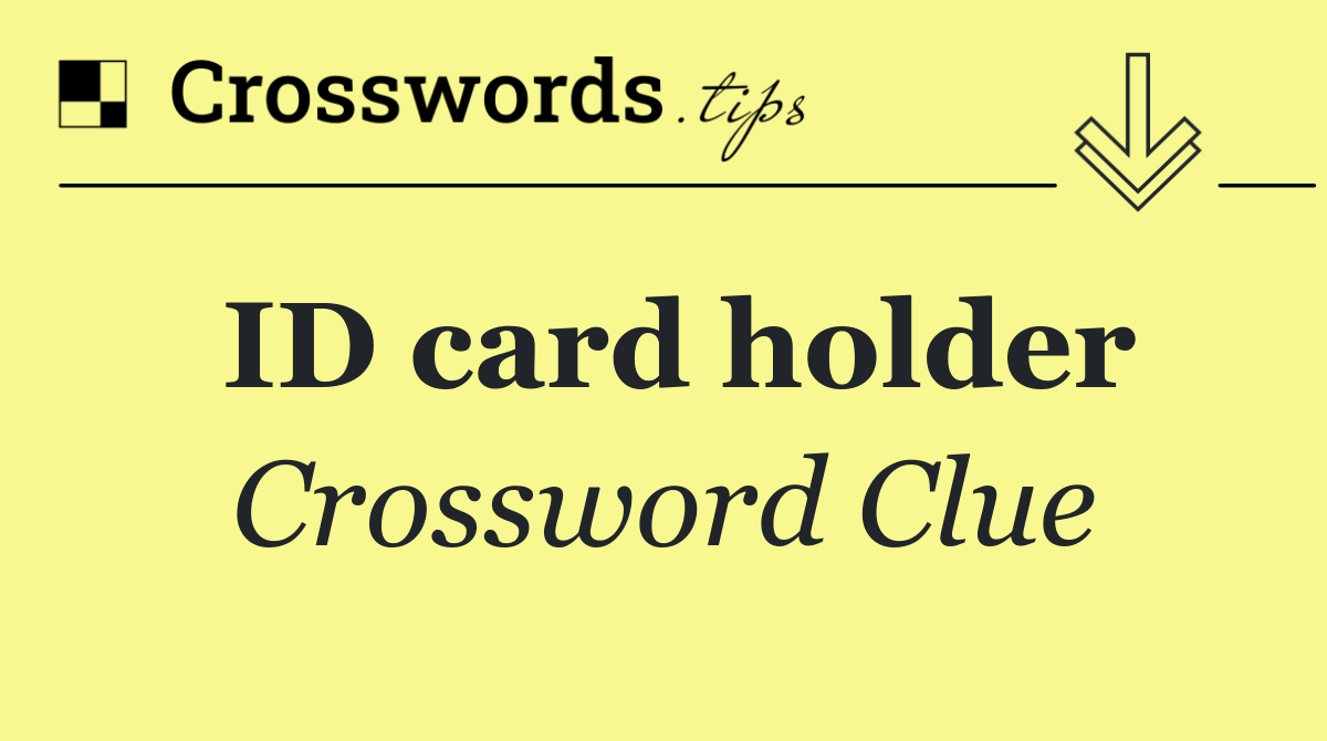 ID card holder