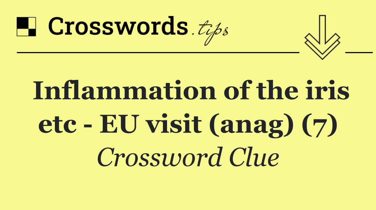 Inflammation of the iris etc   EU visit (anag) (7)