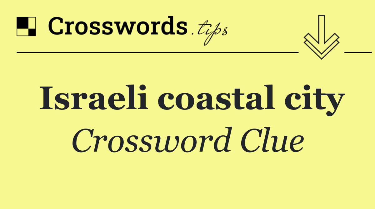 Israeli coastal city