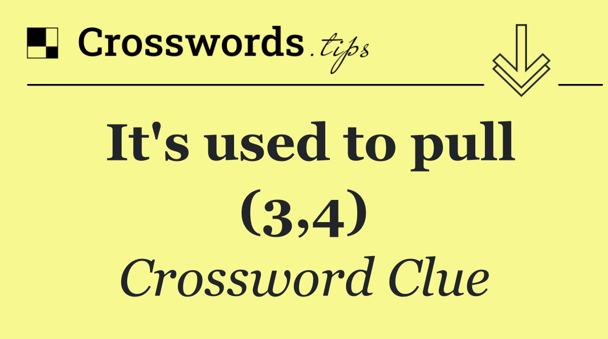 It's used to pull (3,4)