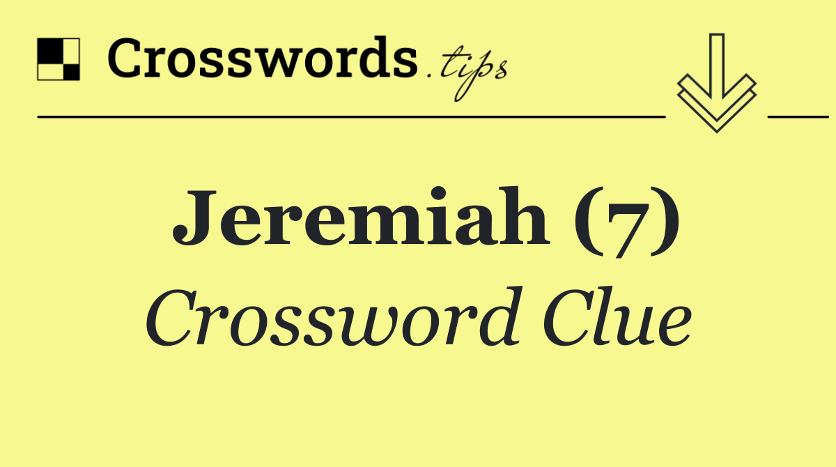 Jeremiah (7)