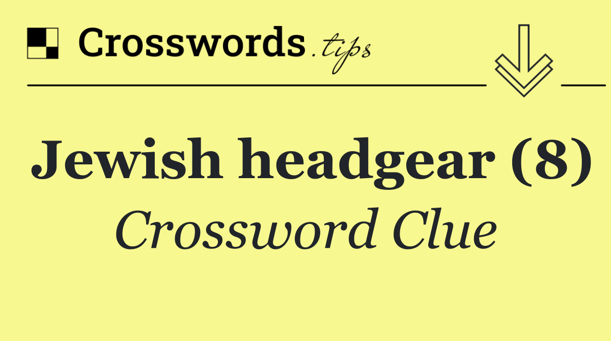 Jewish headgear (8)