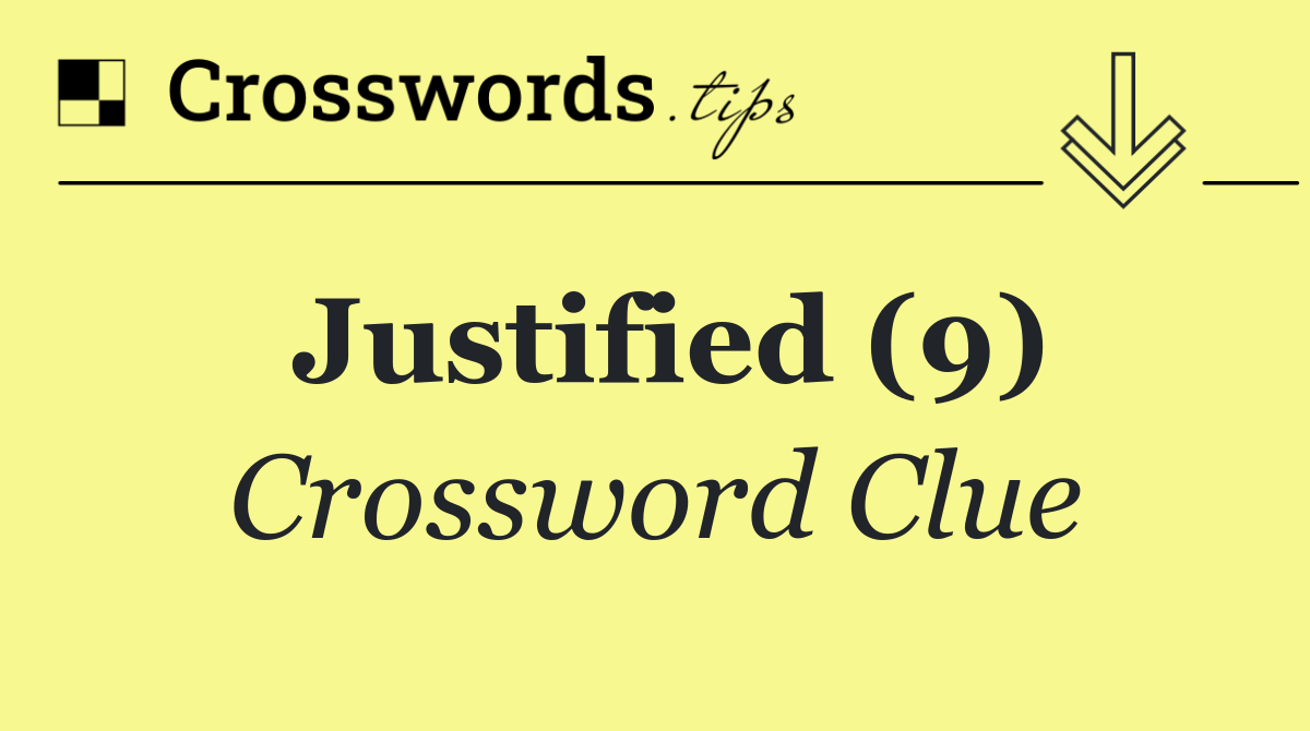 Justified (9)