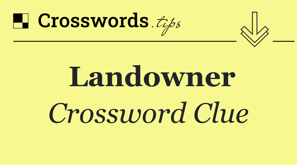 Landowner