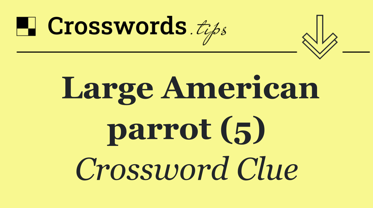 Large American parrot (5)