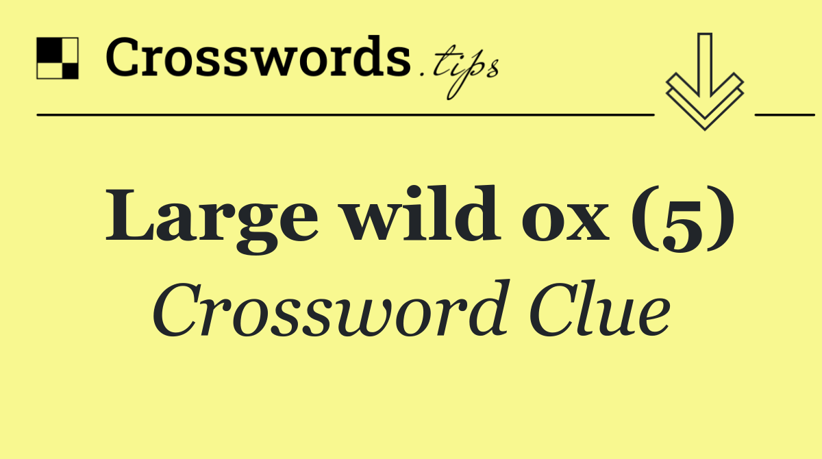 Large wild ox (5)