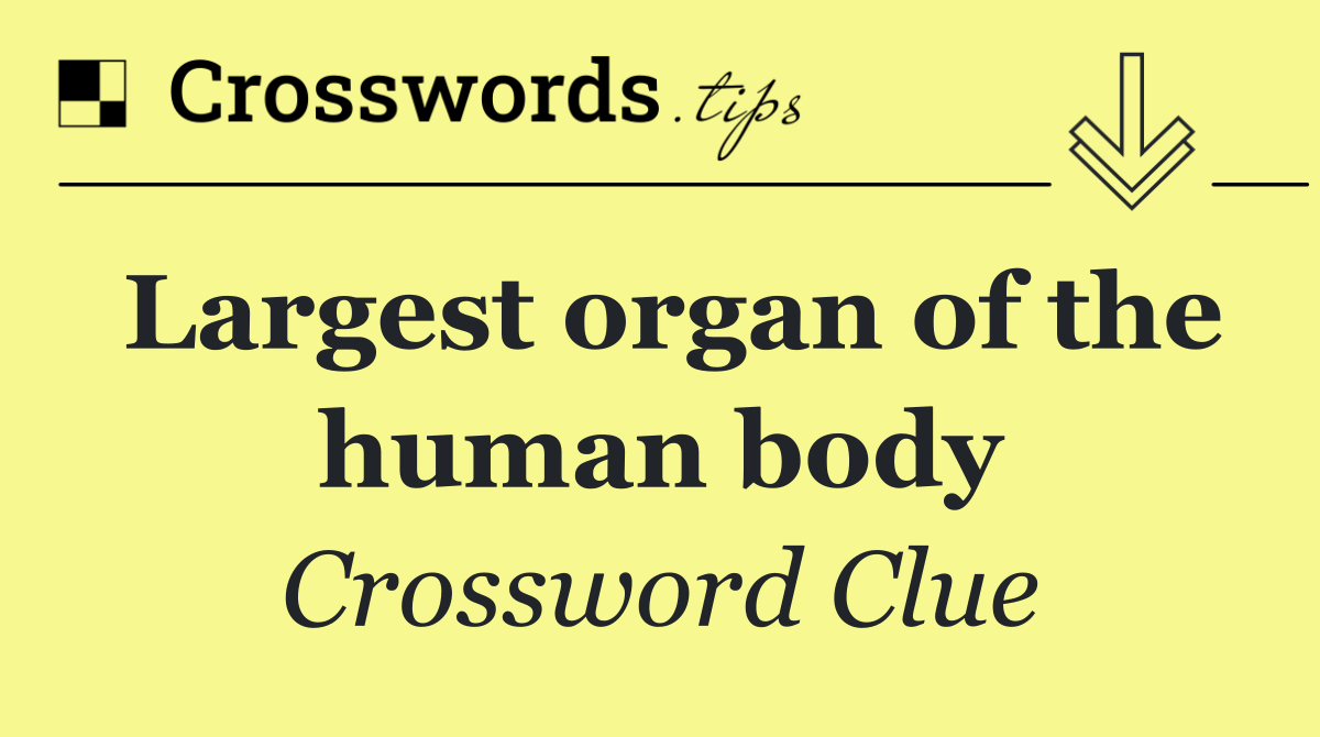 Largest organ of the human body