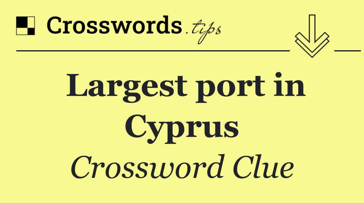 Largest port in Cyprus