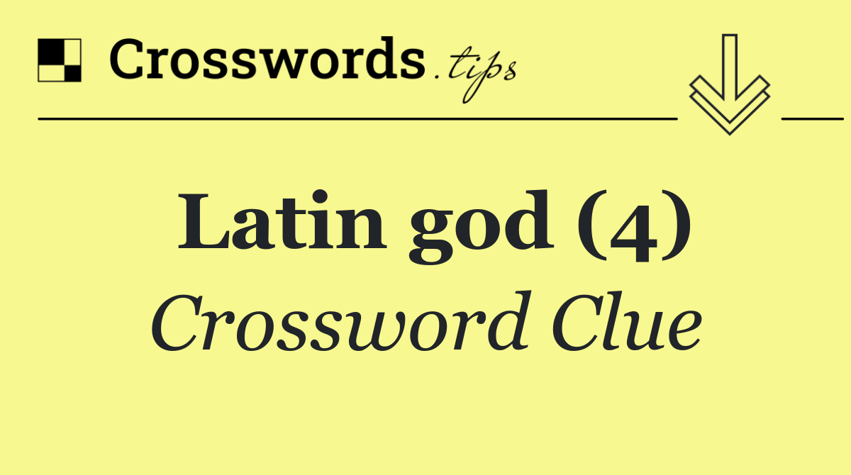 Latin god (4)