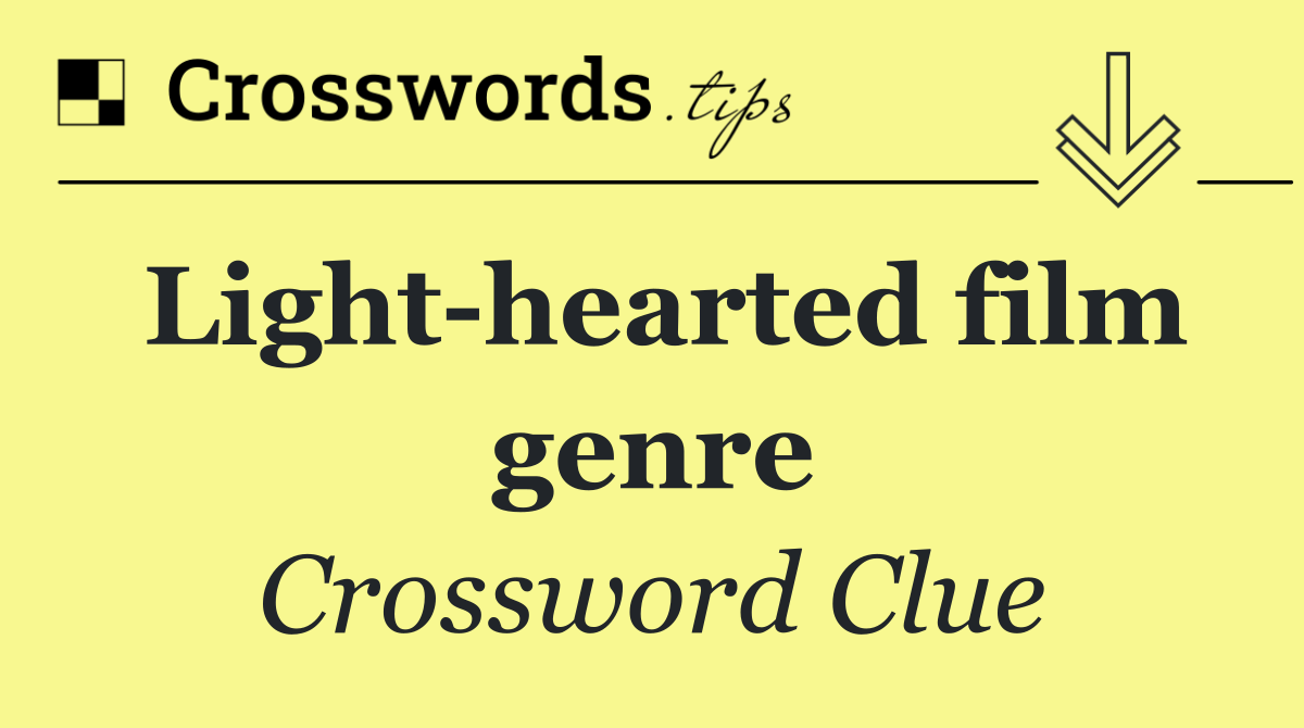 Light hearted film genre