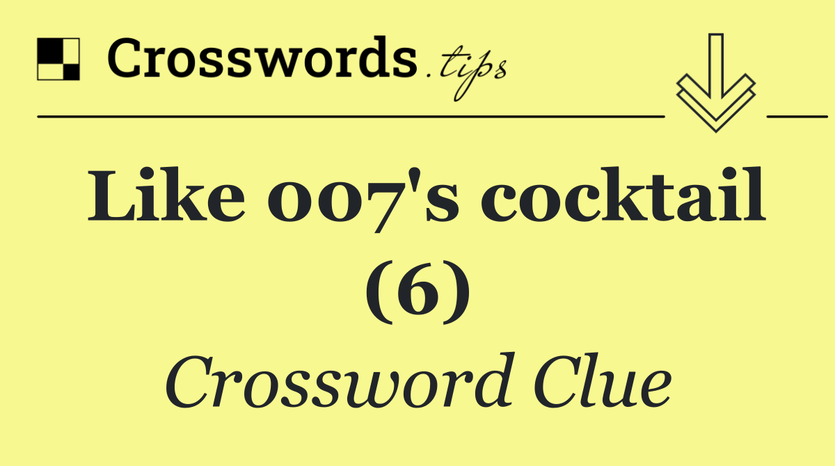 Like 007's cocktail (6)