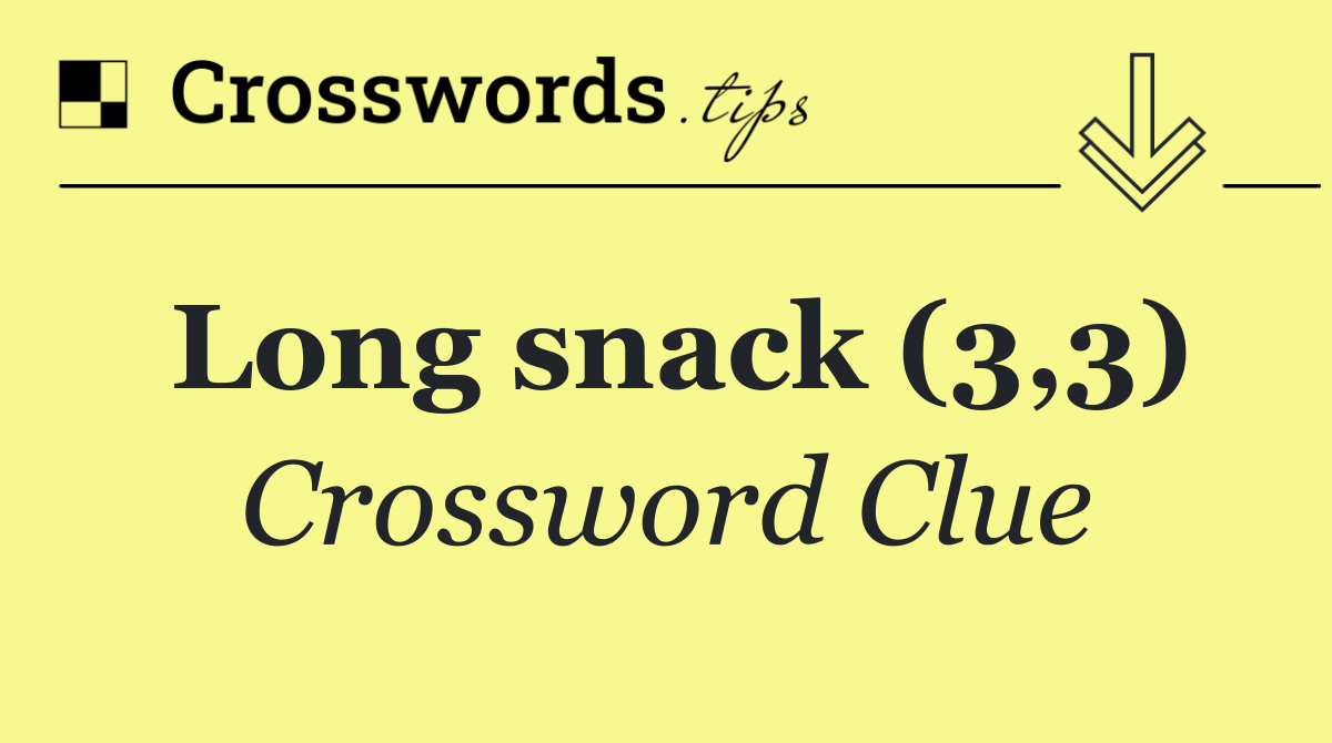 Long snack (3,3)