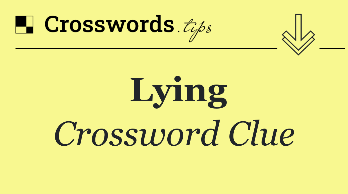 Lying