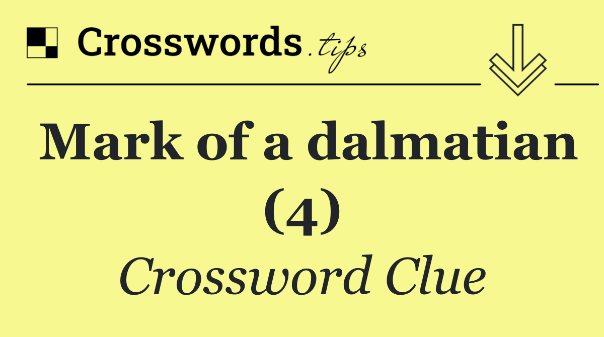 Mark of a dalmatian (4)