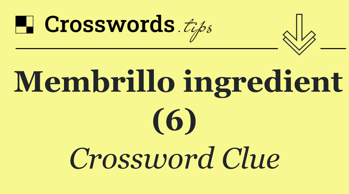 Membrillo ingredient (6)
