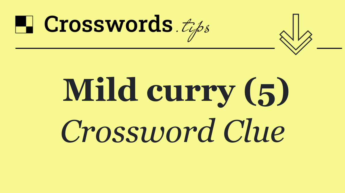 Mild curry (5)