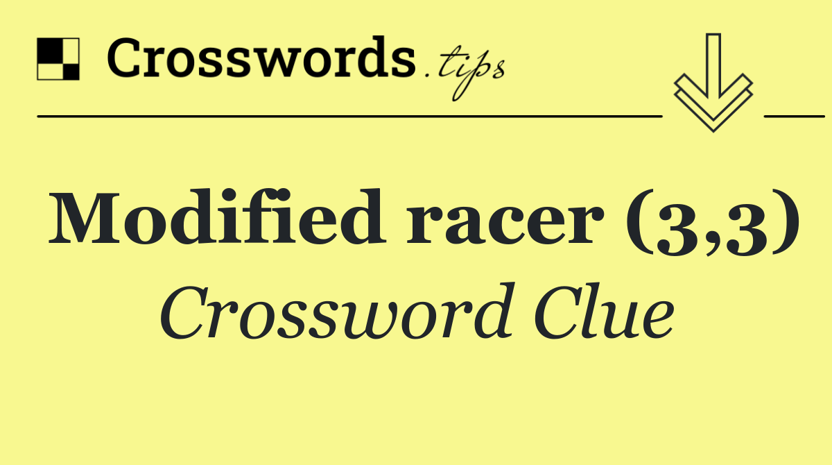 Modified racer (3,3)