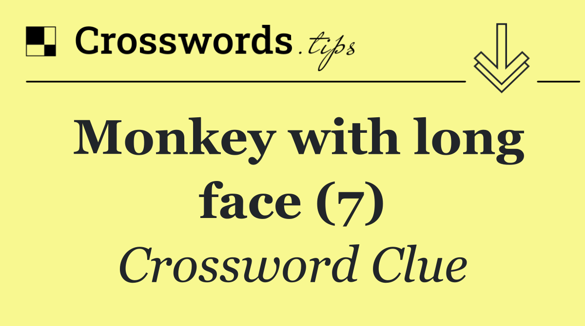 Monkey with long face (7)