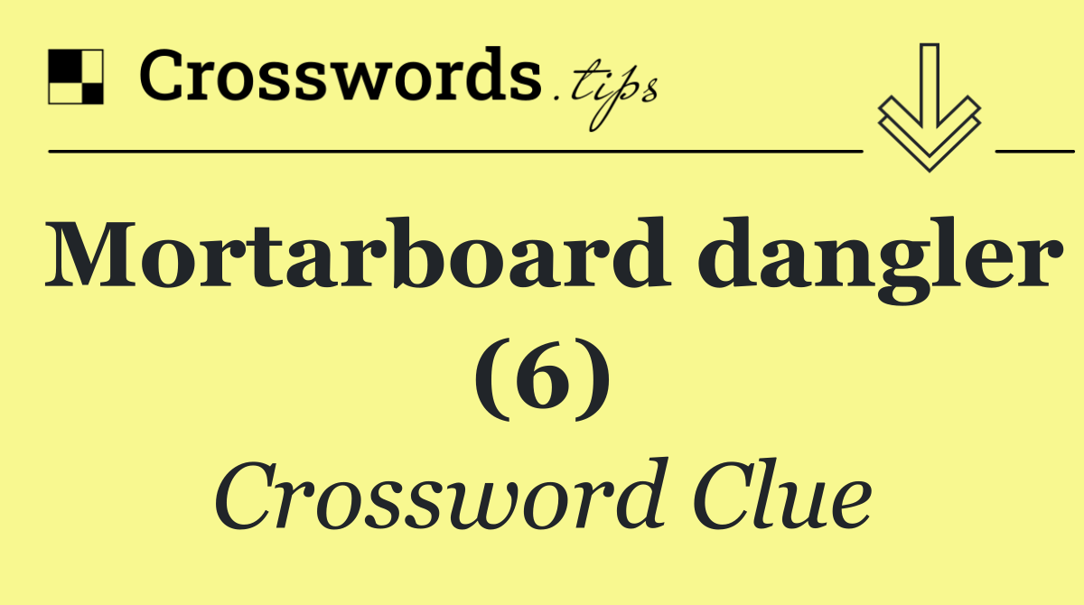 Mortarboard dangler (6)