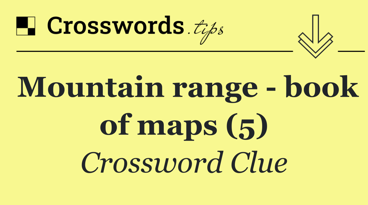 Mountain range   book of maps (5)