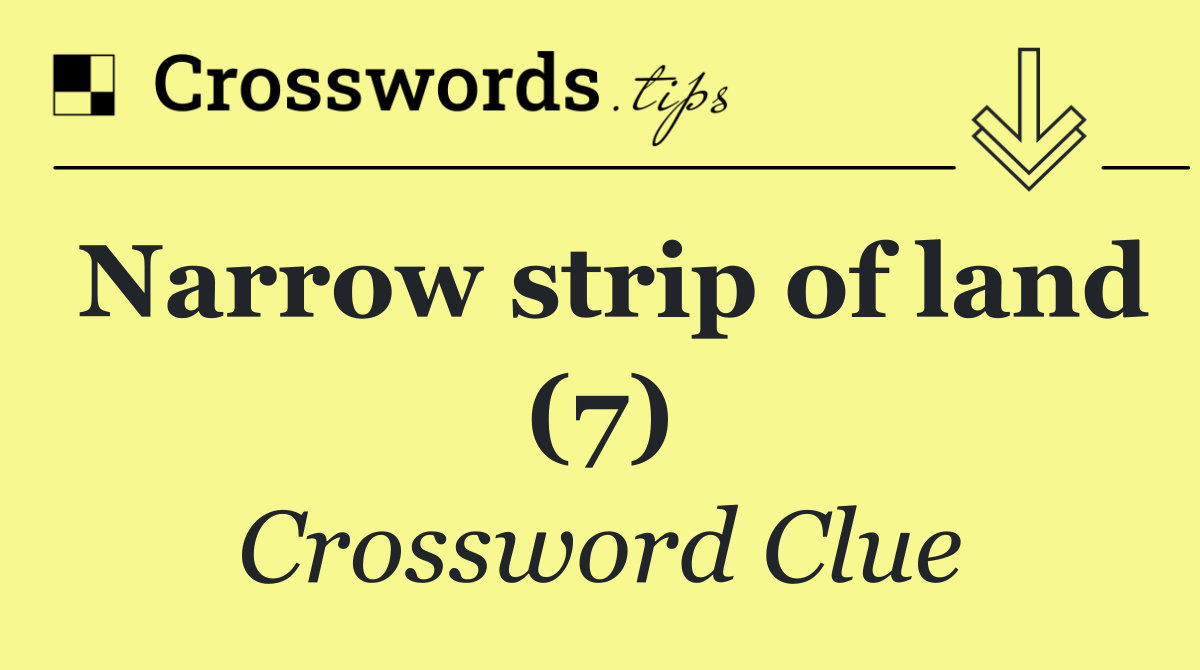 Narrow strip of land (7)