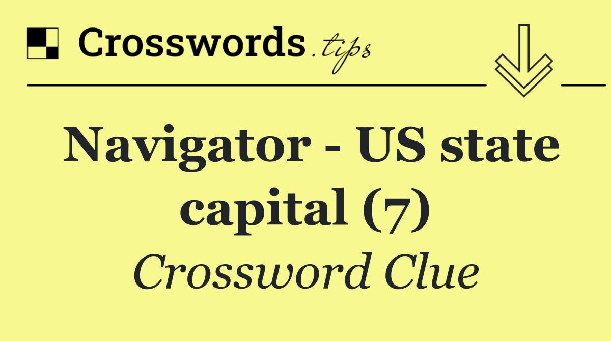 Navigator   US state capital (7)