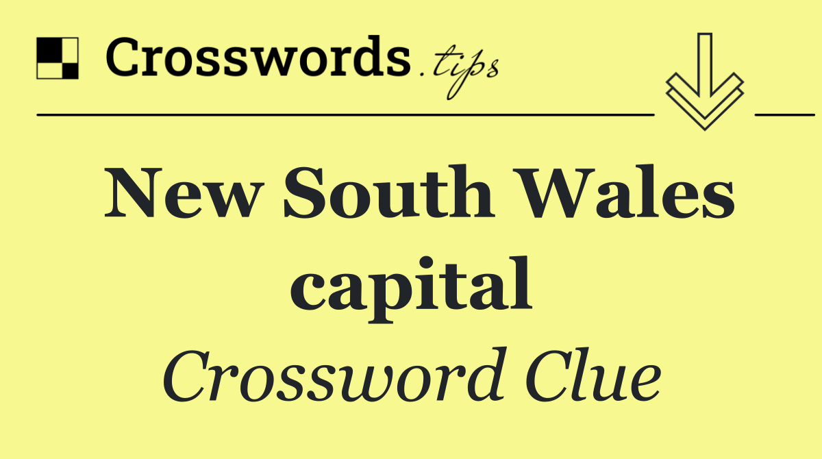 New South Wales capital