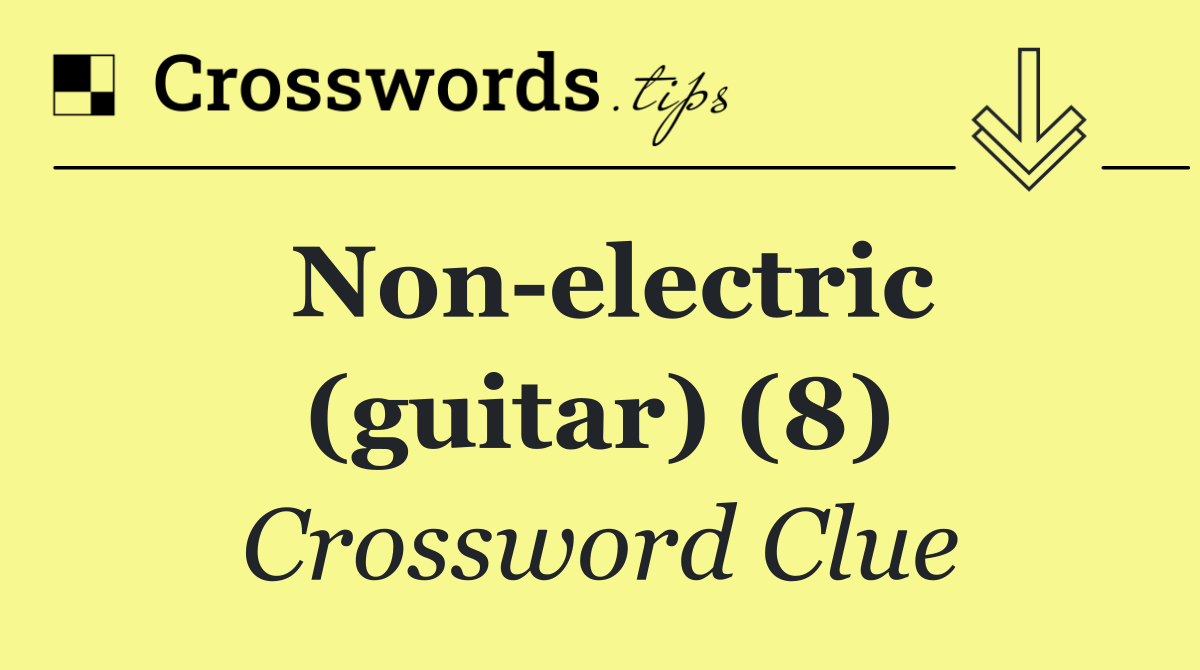 Non electric (guitar) (8)