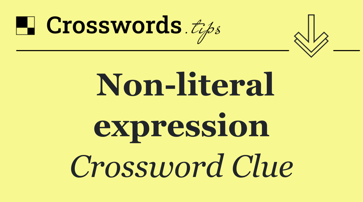 Non literal expression