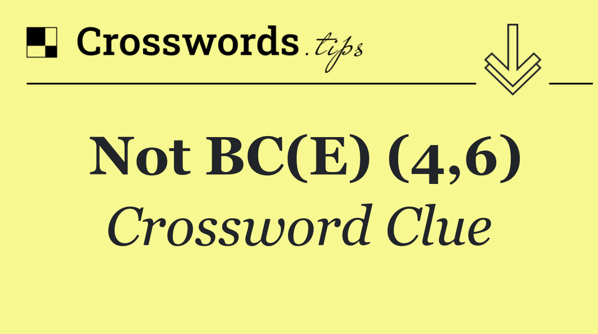 Not BC(E) (4,6)