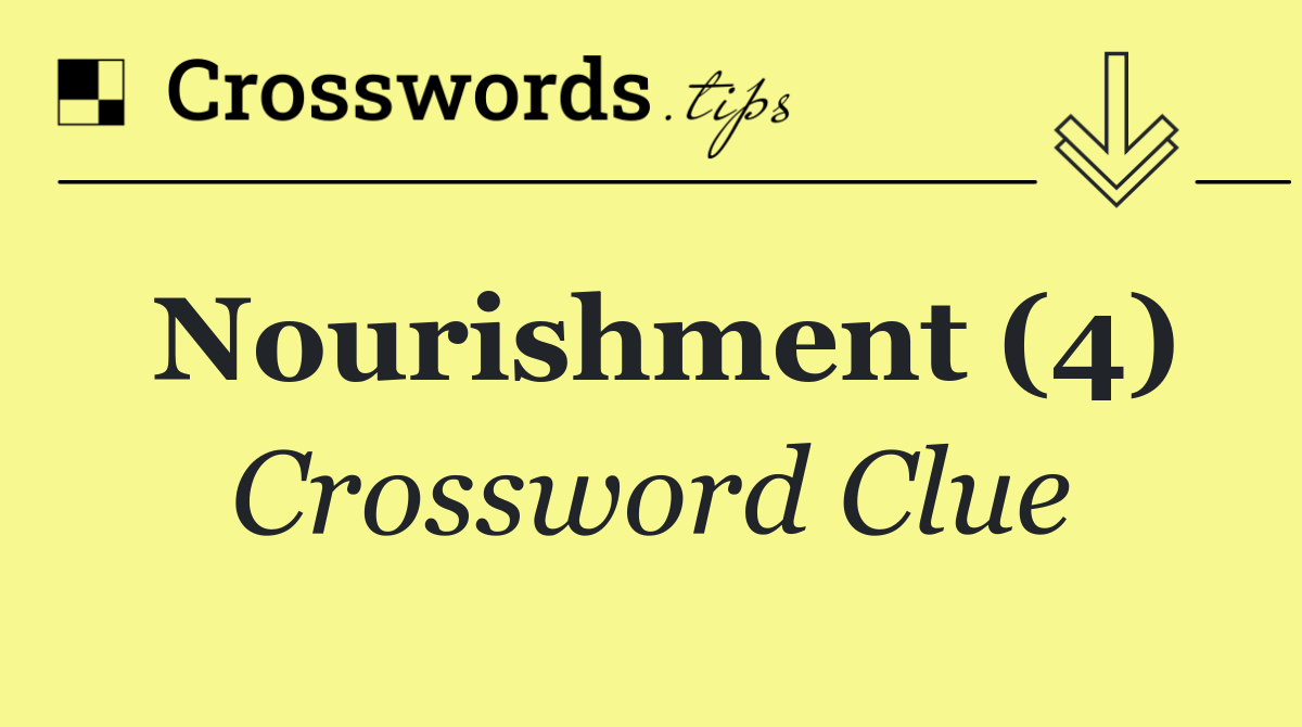 Nourishment (4)