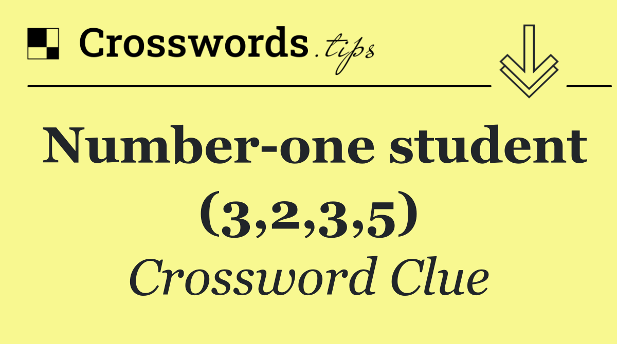 Number one student (3,2,3,5)