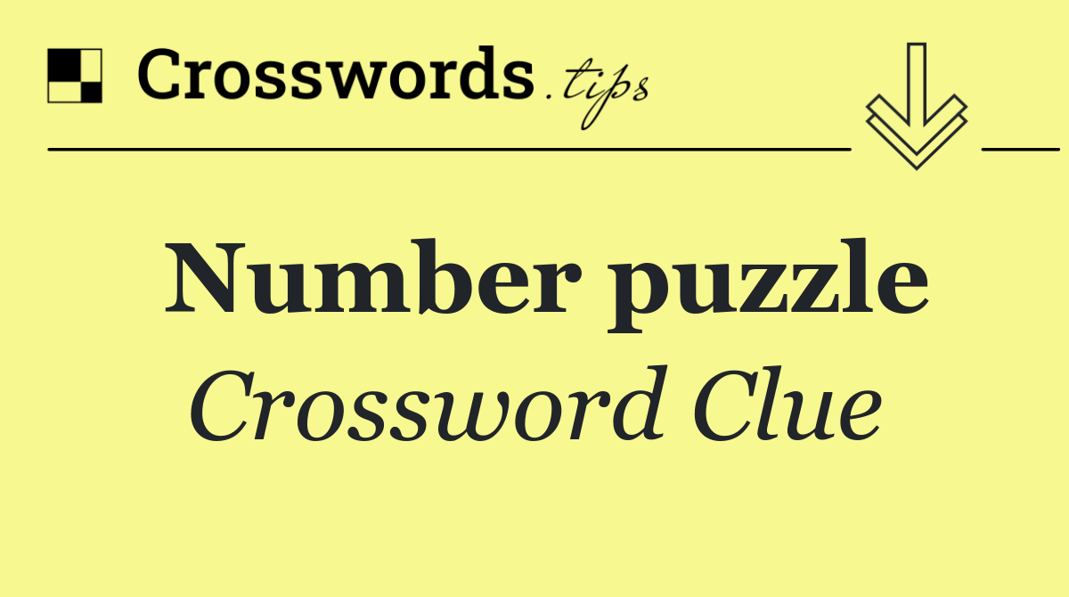 Number puzzle