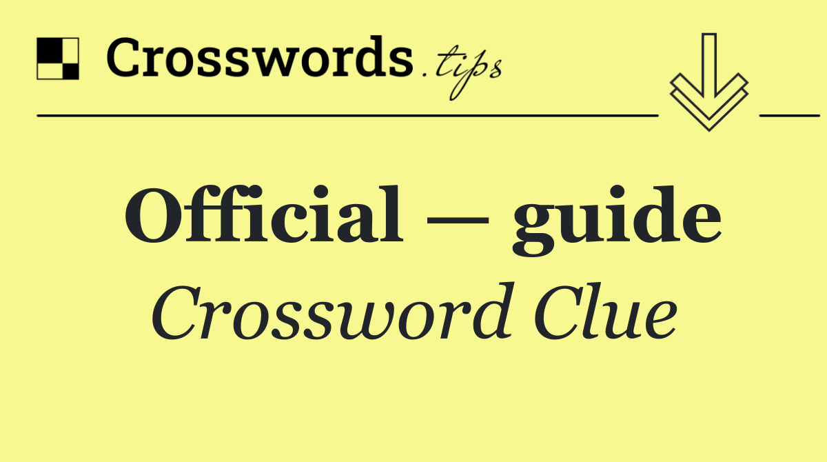 Official — guide