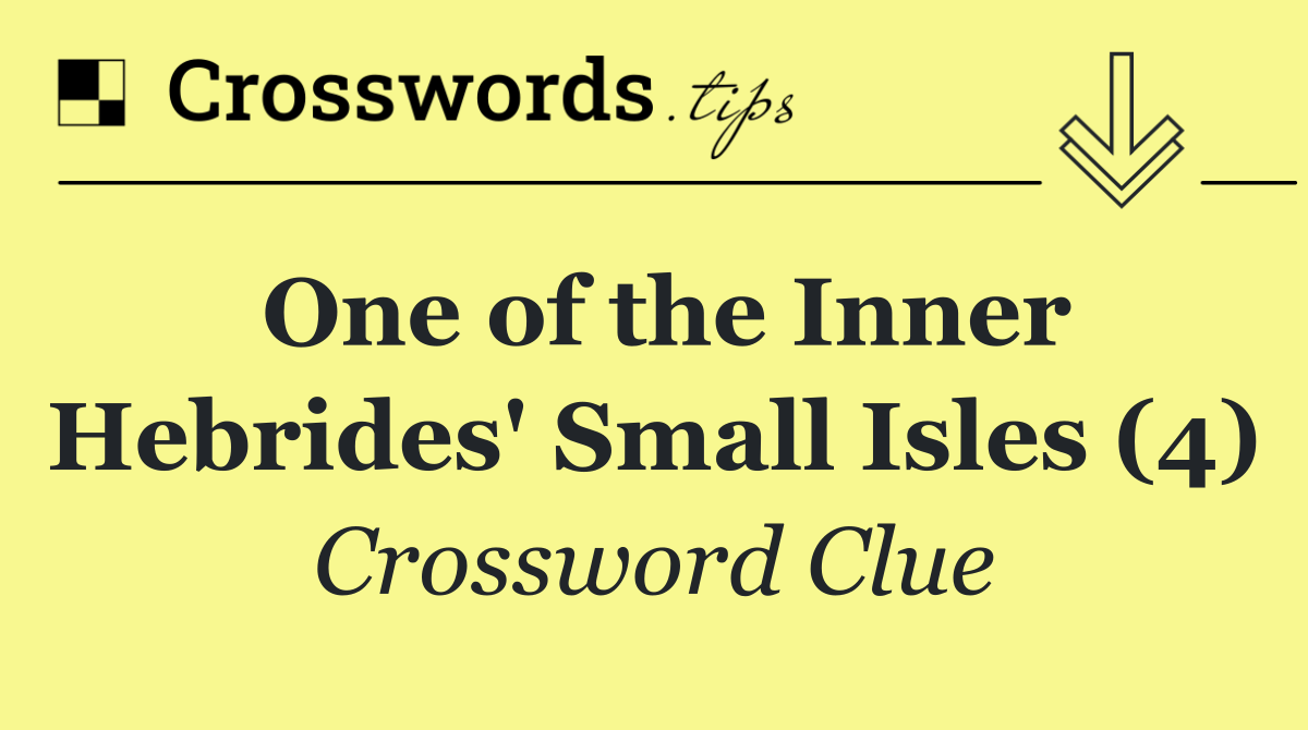 One of the Inner Hebrides' Small Isles (4)