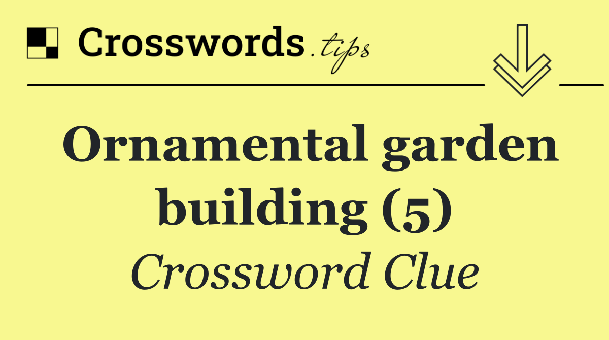 Ornamental garden building (5)