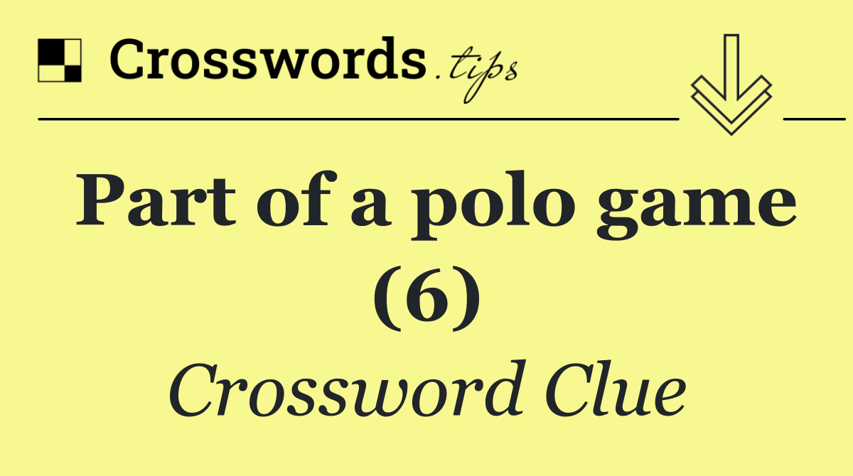 Part of a polo game (6)