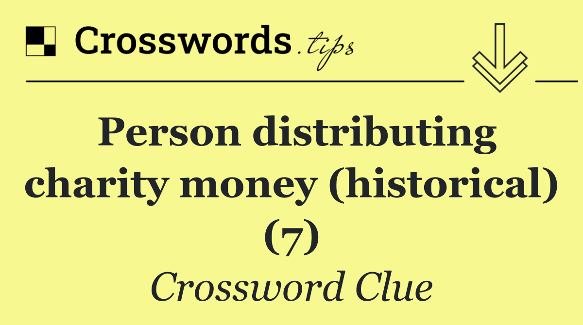 Person distributing charity money (historical) (7)