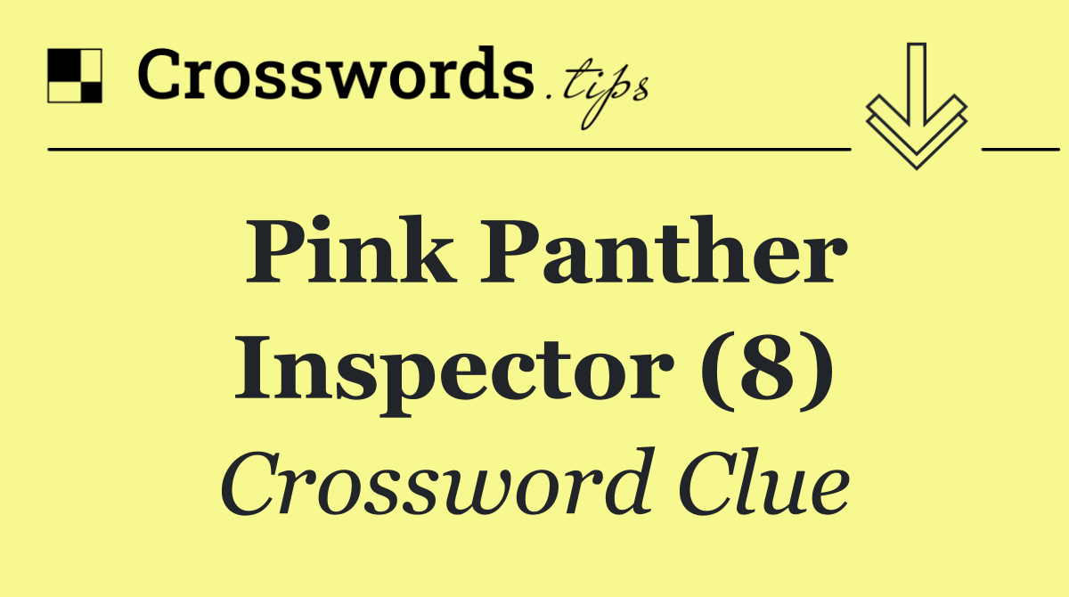 Pink Panther Inspector (8)